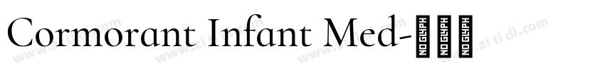 Cormorant Infant Med字体转换
